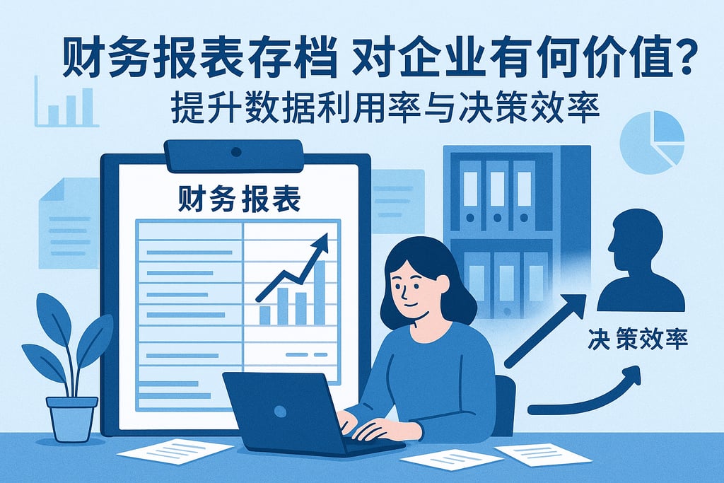 财务报表存档对企业有何价值？提升数据利用率与决策效率