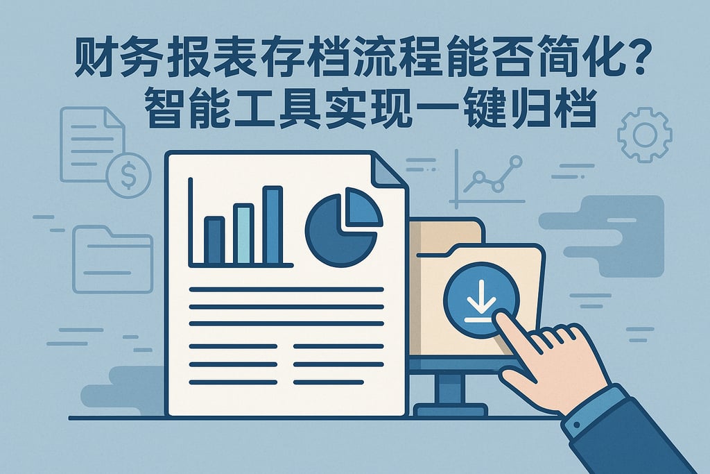财务报表存档流程能否简化？智能工具实现一键归档