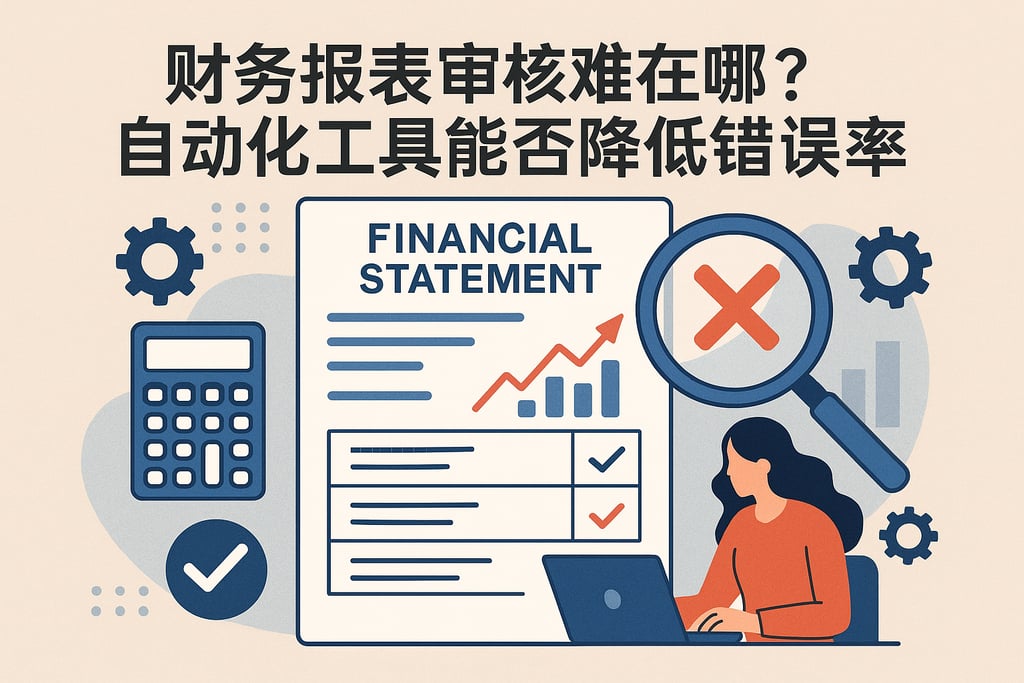 财务报表审核难在哪？自动化工具能否降低错误率