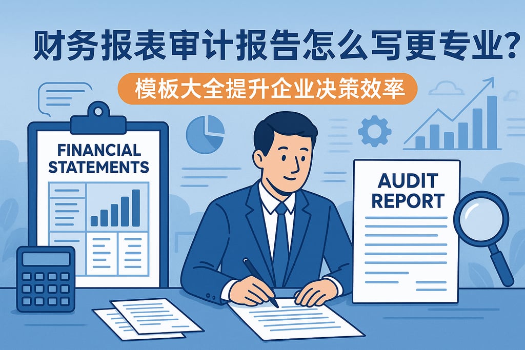 财务报表审计报告怎么写更专业？模板大全提升企业决策效率