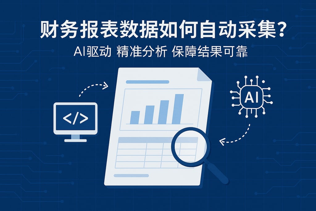 财务报表审计数据如何自动采集？AI驱动精准分析保障结果可靠