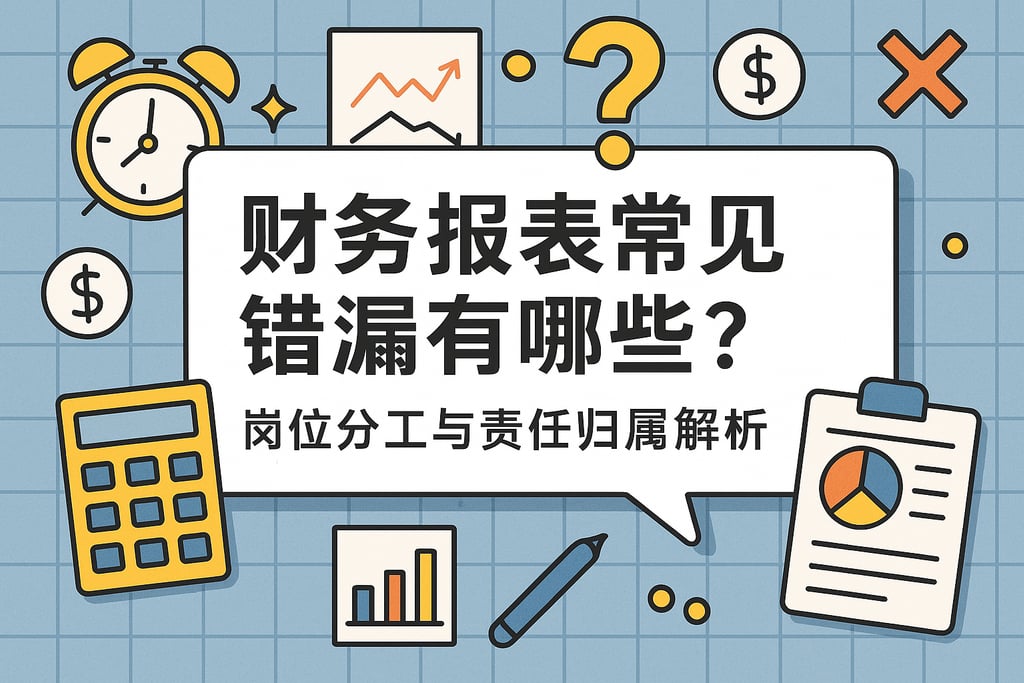 财务报表常见错漏有哪些？岗位分工与责任归属解析