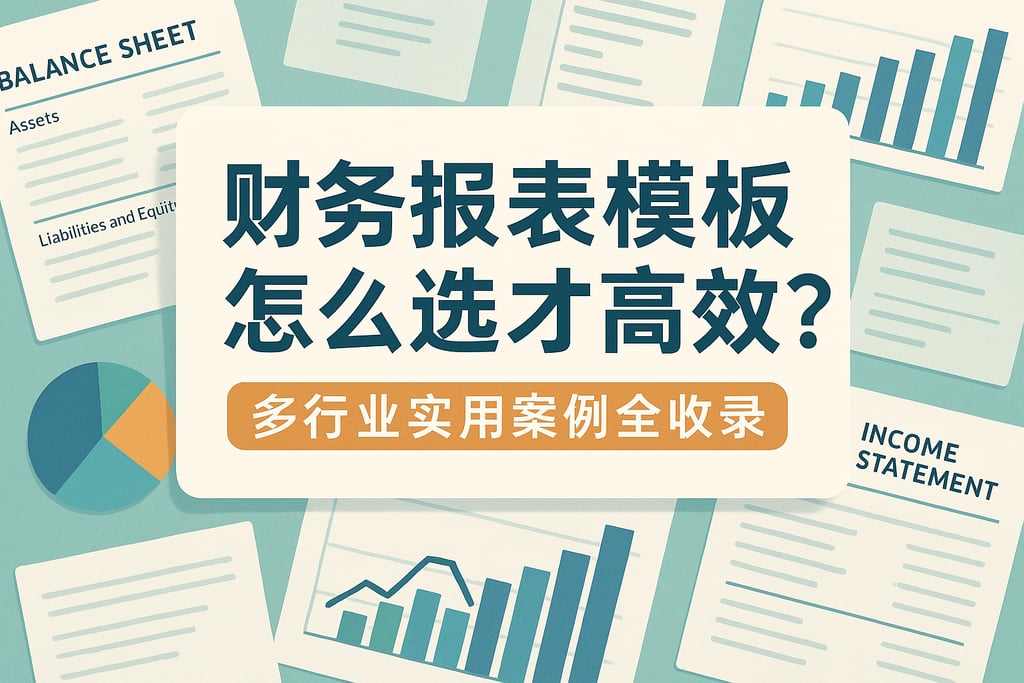 财务报表模板怎么选才高效？多行业实用案例全收录