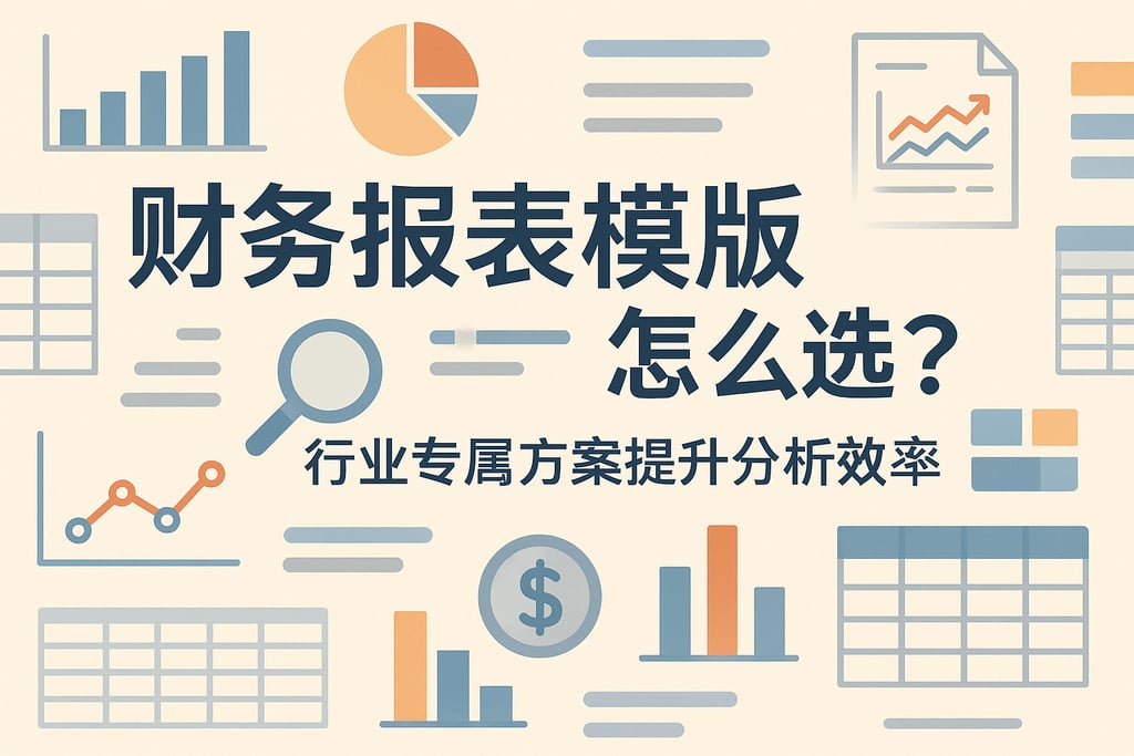 财务报表模板怎么选？行业专属方案提升分析效率