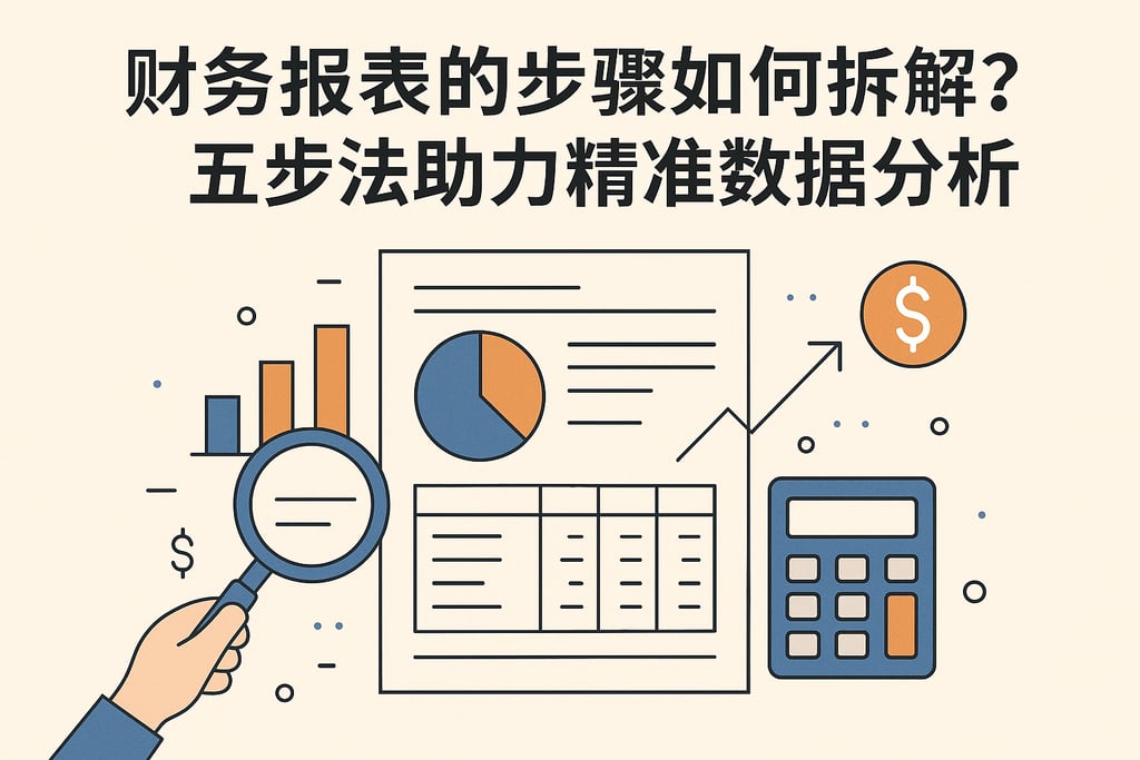 财务报表的步骤如何拆解？五步法助力精准数据分析