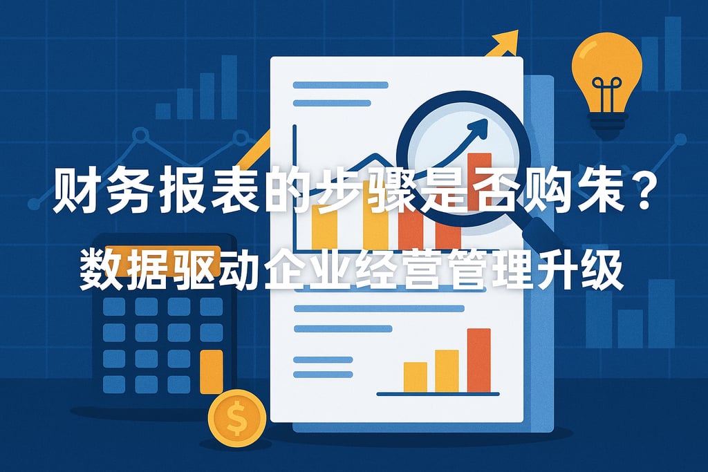 财务报表的步骤是否影响决策？数据驱动企业经营管理升级