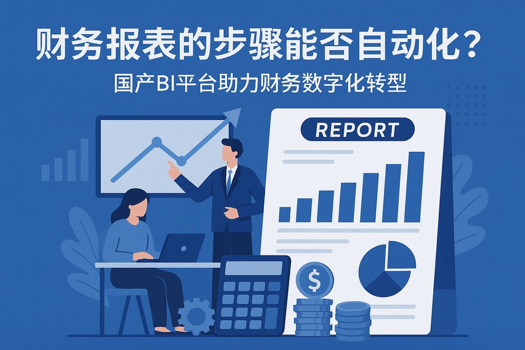 财务报表的步骤能否自动化？国产BI平台助力财务数字化转型