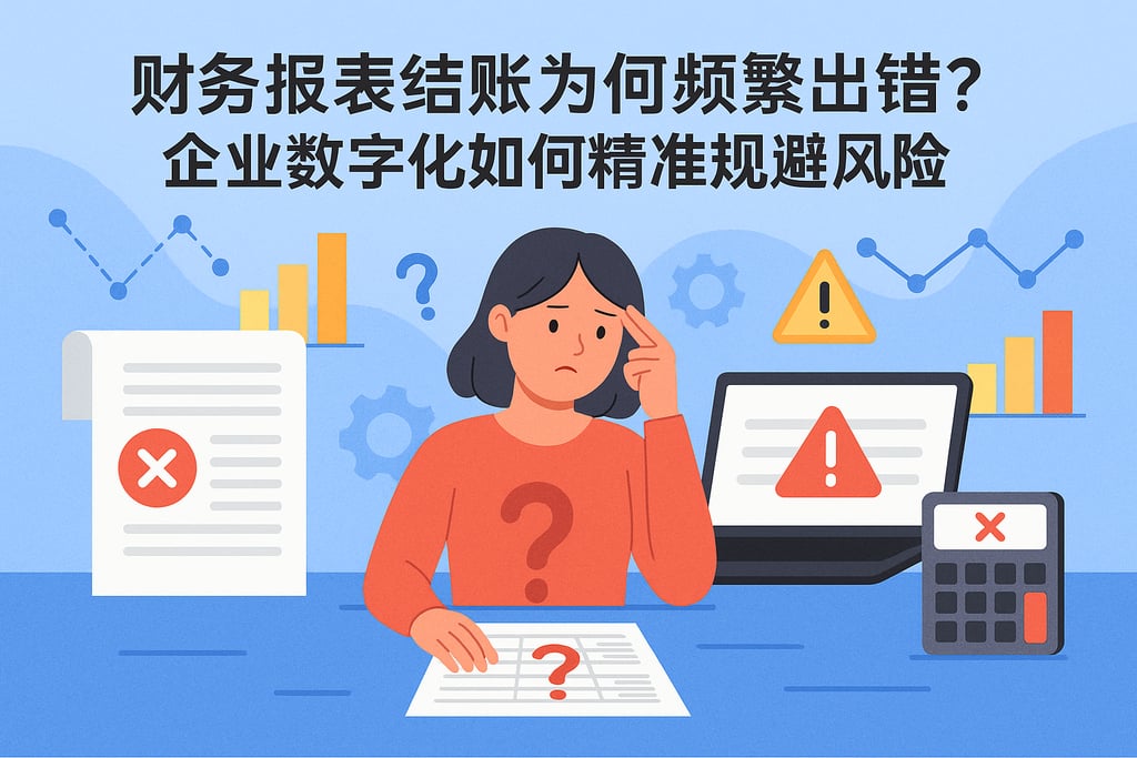 财务报表结账为何频繁出错？企业数字化如何精准规避风险