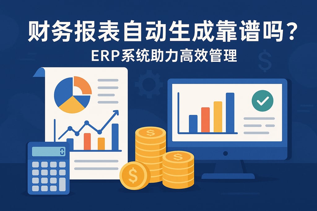 财务报表自动生成靠谱吗？erp系统助力高效管理
