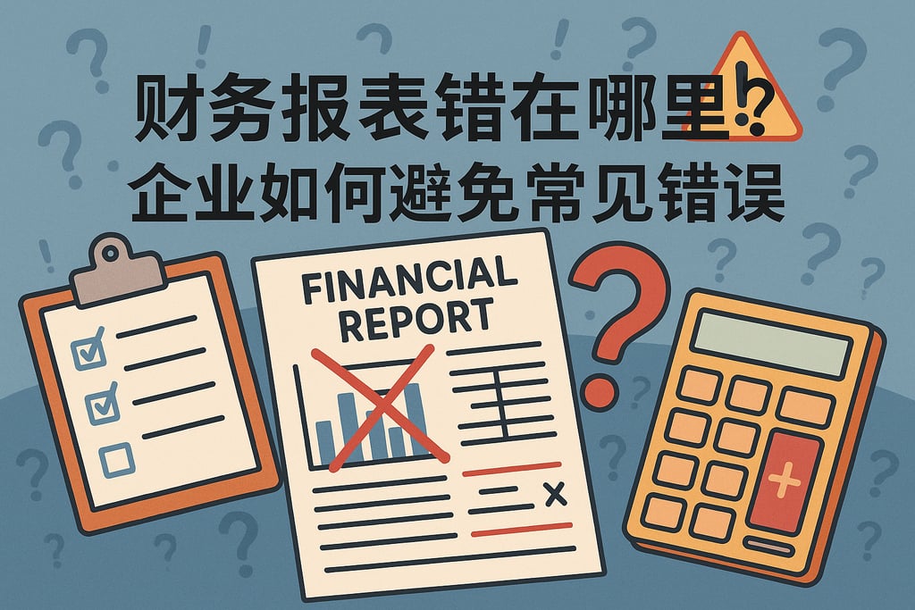 财务报表错在哪里？企业如何避免常见错误
