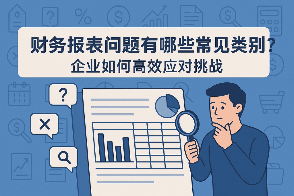 财务报表问题有哪些常见类型？企业如何高效应对挑战