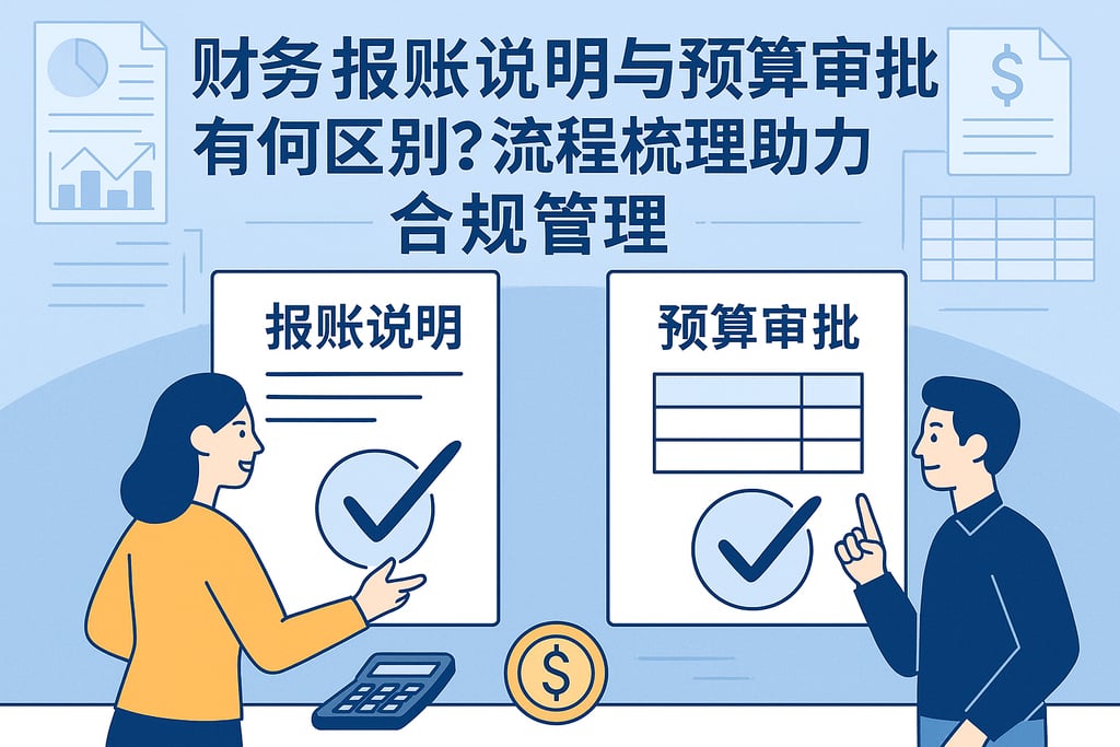 财务报账说明与预算审批有何区别？流程梳理助力合规管理