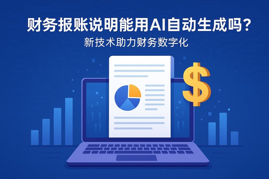 财务报账说明能用AI自动生成吗？新技术助力财务数字化