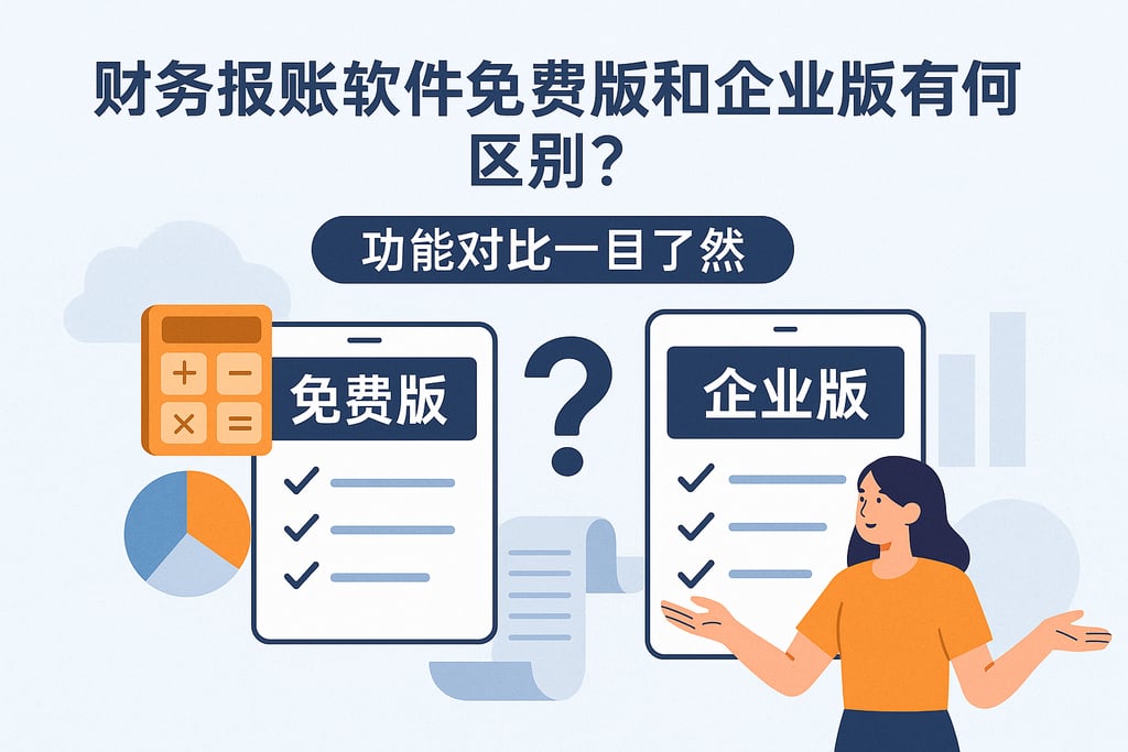 财务报账软件免费版和企业版有何区别？功能对比一目了然