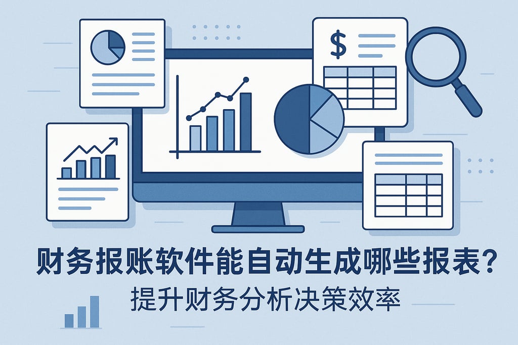 财务报账软件能自动生成哪些报表？提升财务分析决策效率