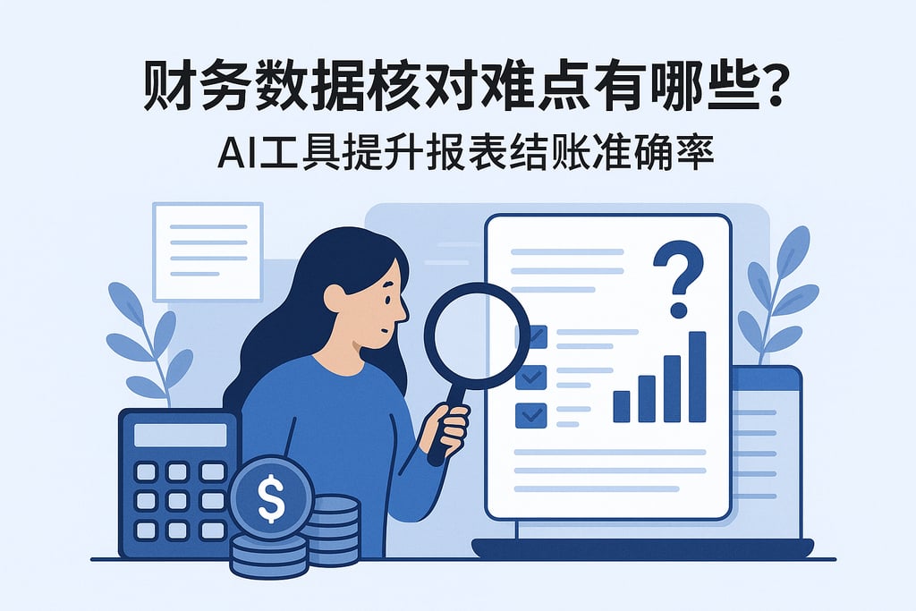 财务数据核对难点有哪些？AI工具提升报表结账准确率