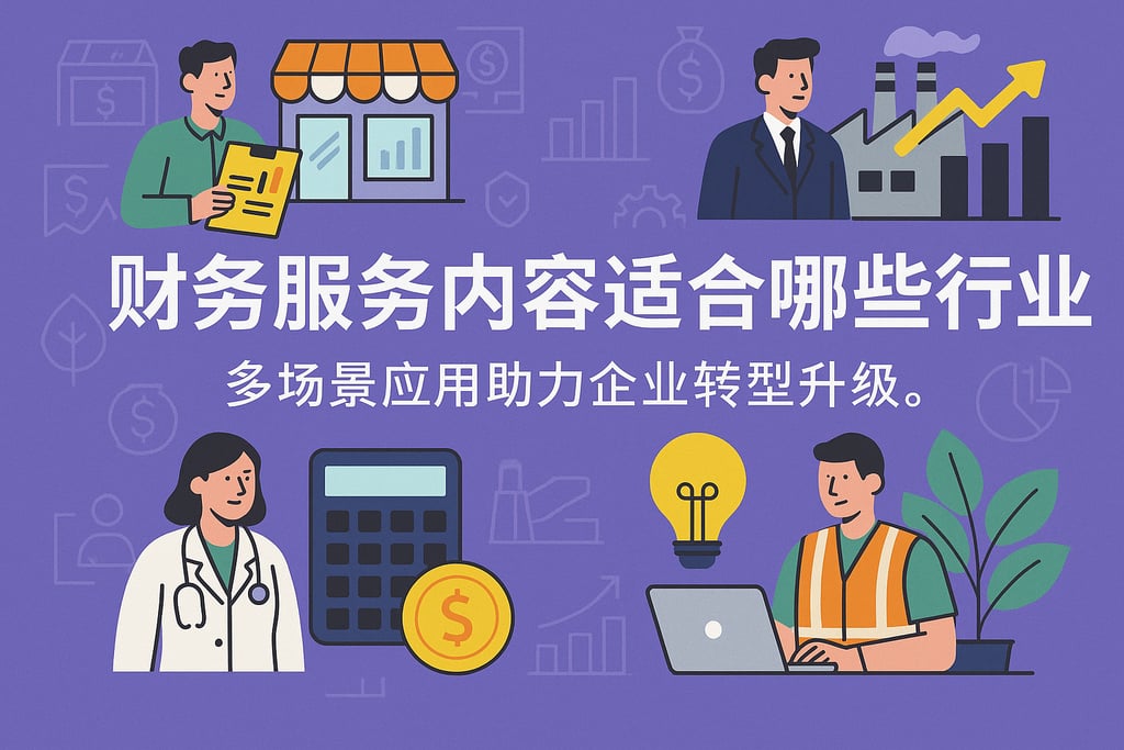 财务服务内容适合哪些行业？多场景应用助力企业转型升级。