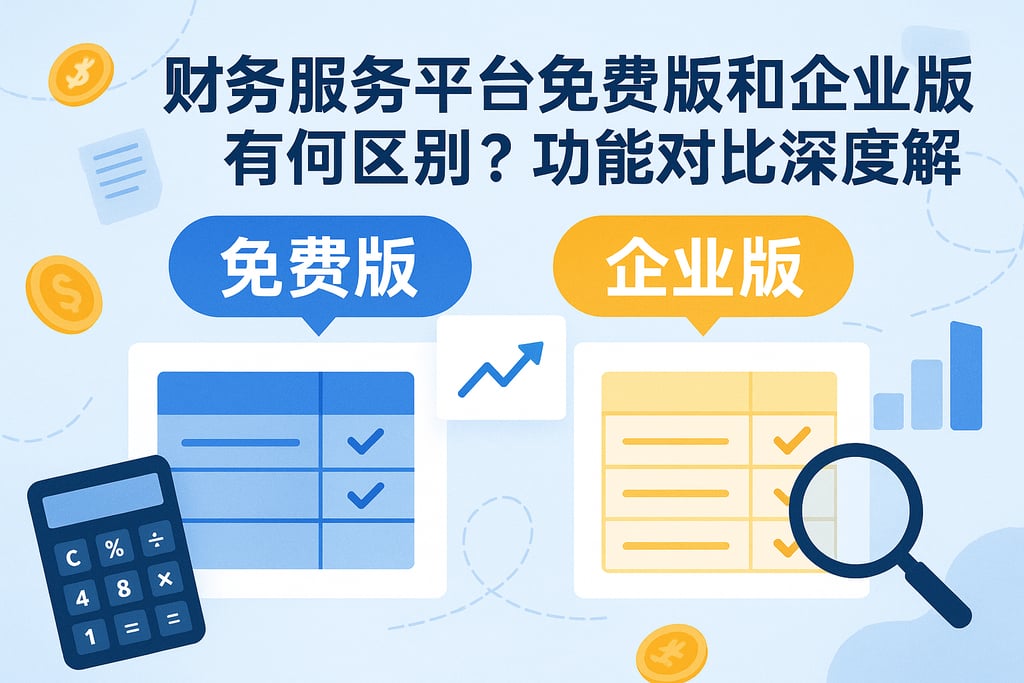 财务服务平台免费版和企业版有何区别？功能对比深度解析