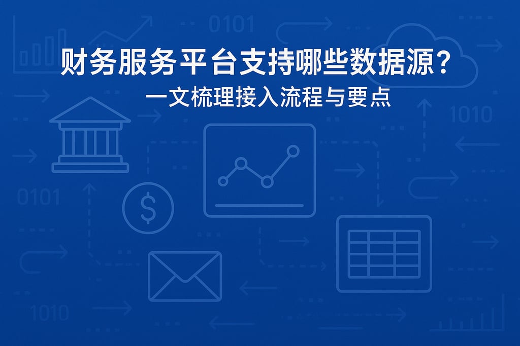 财务服务平台支持哪些数据源？一文梳理接入流程与要点