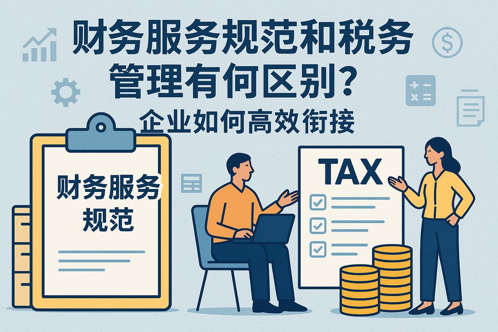 财务服务规范和税务管理有何区别？企业如何高效衔接
