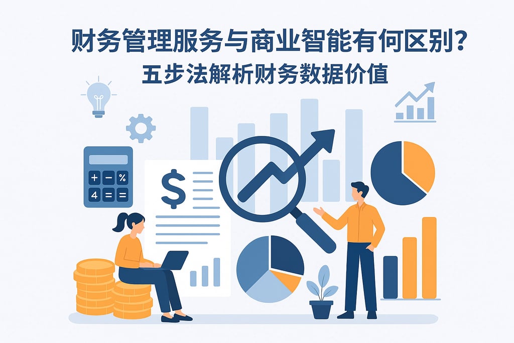 财务管理服务与商业智能有何区别？五步法解析财务数据价值
