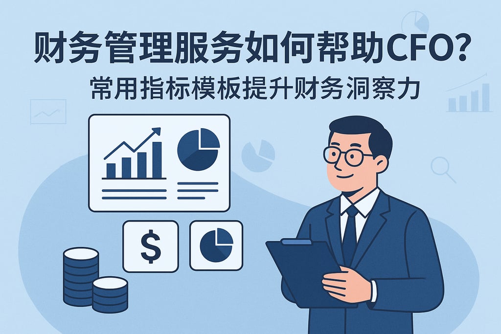 财务管理服务如何帮助CFO？常用指标模板提升财务洞察力
