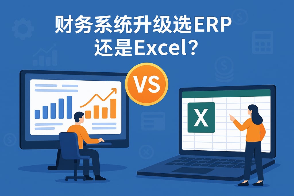 财务系统升级选ERP还是Excel？软件应用演示对比操作体验