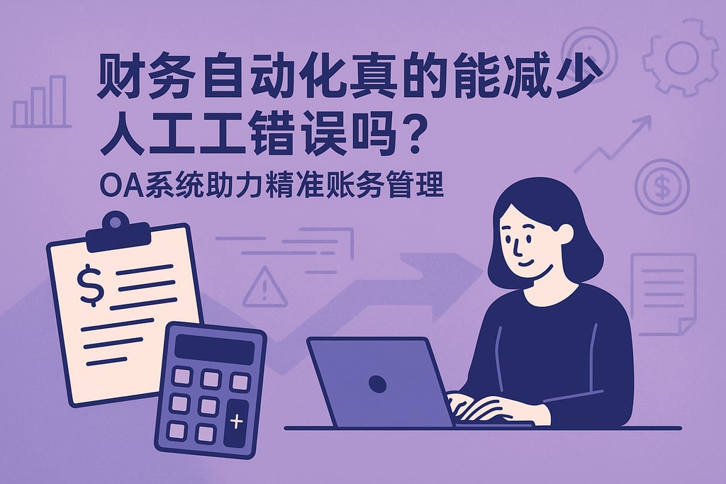 财务自动化真的能减少人工错误吗？oa系统助力精准账务管理