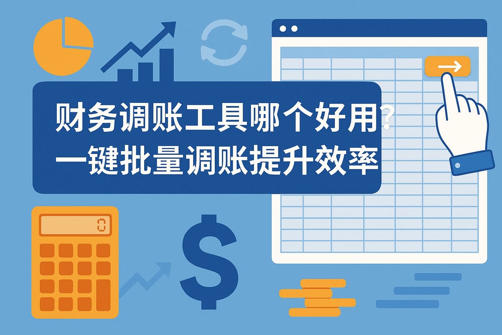 财务调账工具哪个好用？一键批量调账提升效率