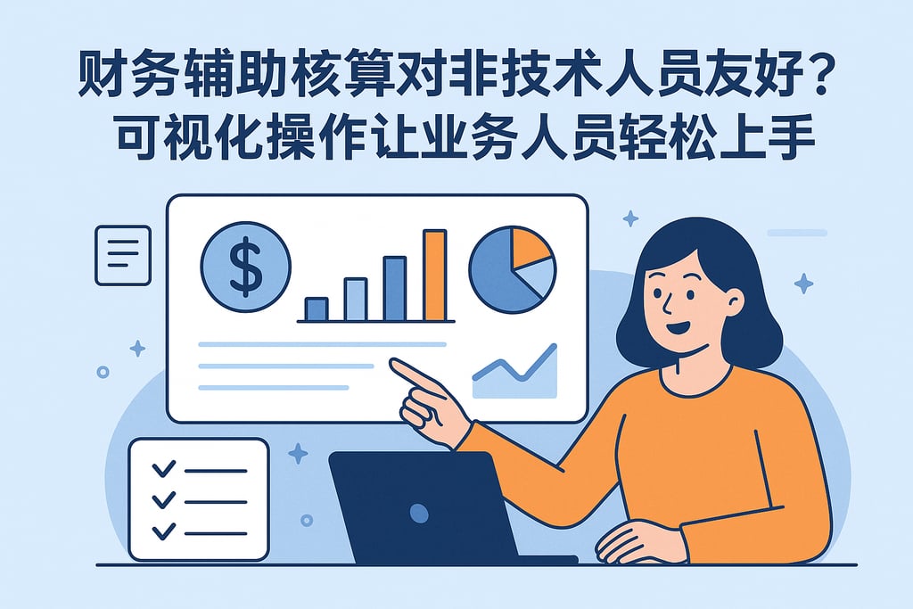 财务辅助核算对非技术人员友好吗？可视化操作让业务人员轻松上手