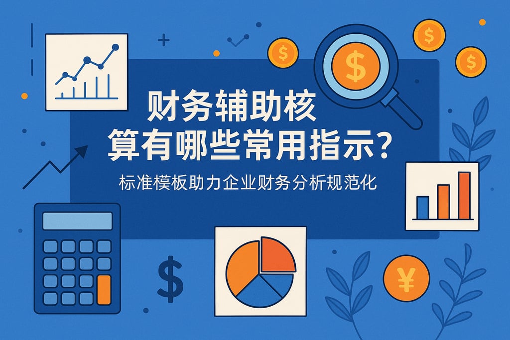财务辅助核算有哪些常用指标？标准模板助力企业财务分析规范化