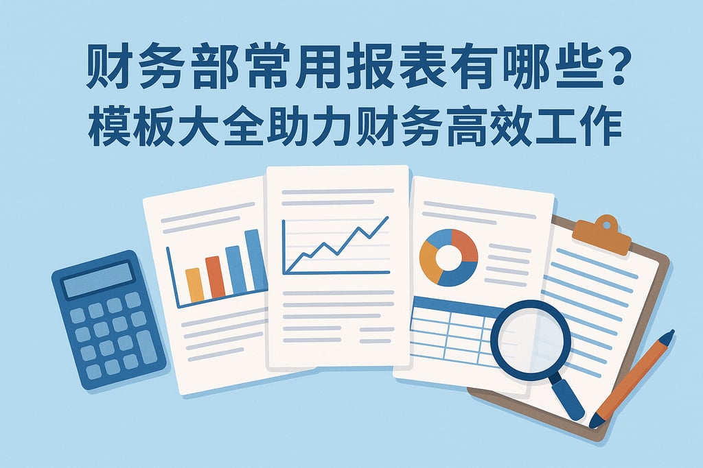 财务部常用报表有哪些？模板大全助力财务高效工作