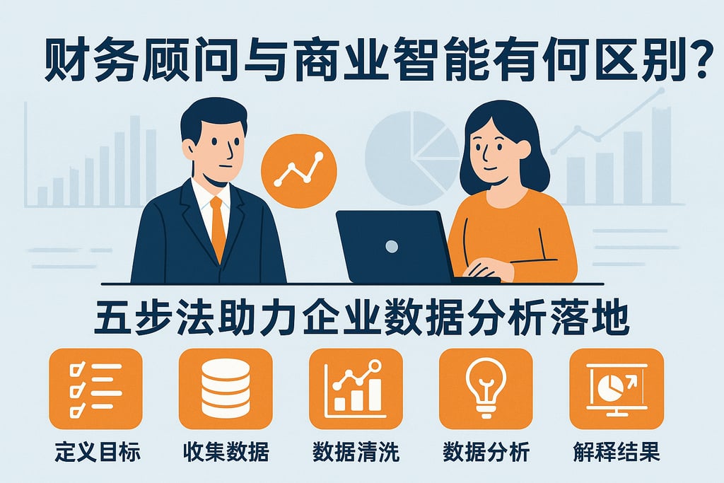 财务顾问与商业智能有何区别？五步法助力企业数据分析落地