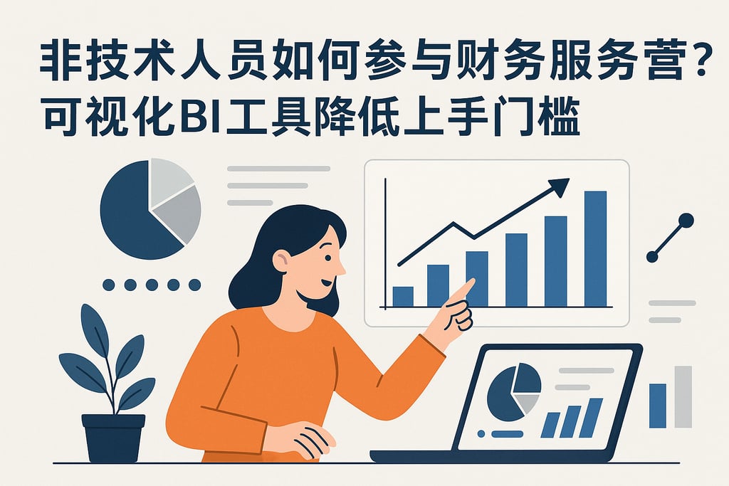 非技术人员如何参与财务服务经营？可视化BI工具降低上手门槛