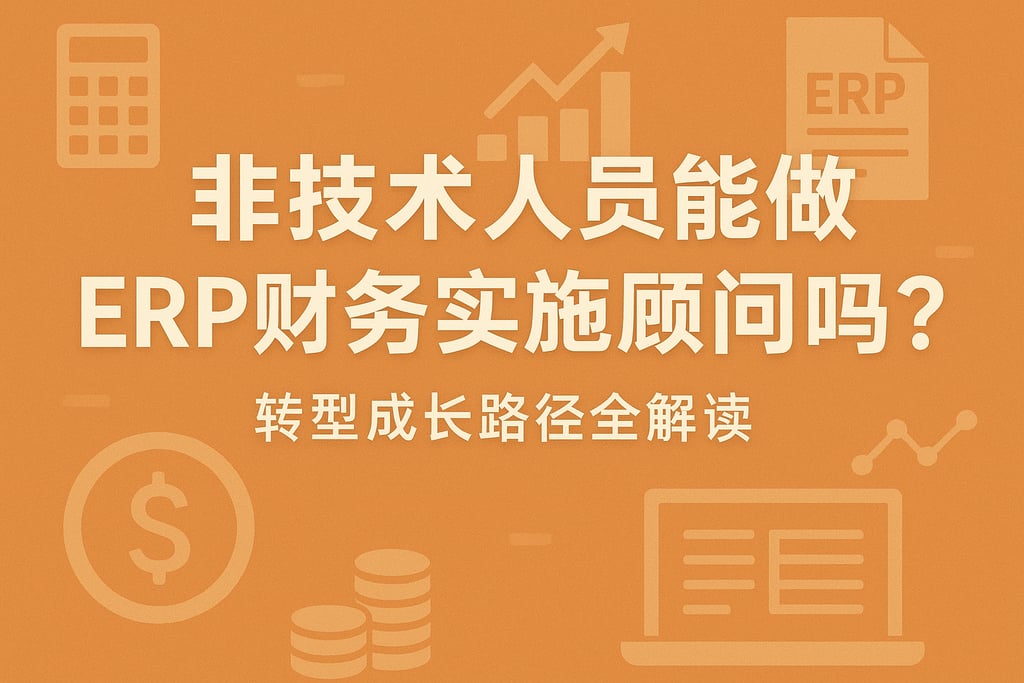 非技术人员能做erp财务实施顾问吗？转型成长路径全解读