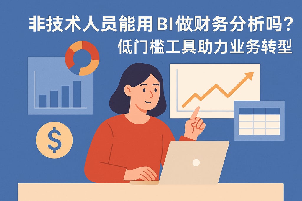非技术人员能用BI做财务分析吗？低门槛工具助力业务转型