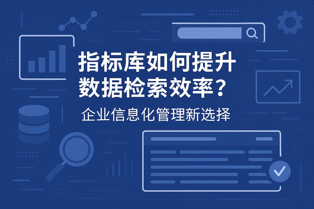 指标库如何提升数据检索效率?企业信息化管理新选择 | 帆软数字化转型知识库