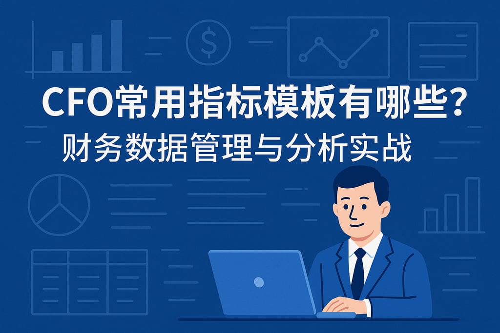 CFO常用指标模板有哪些？财务数据管理与分析实战