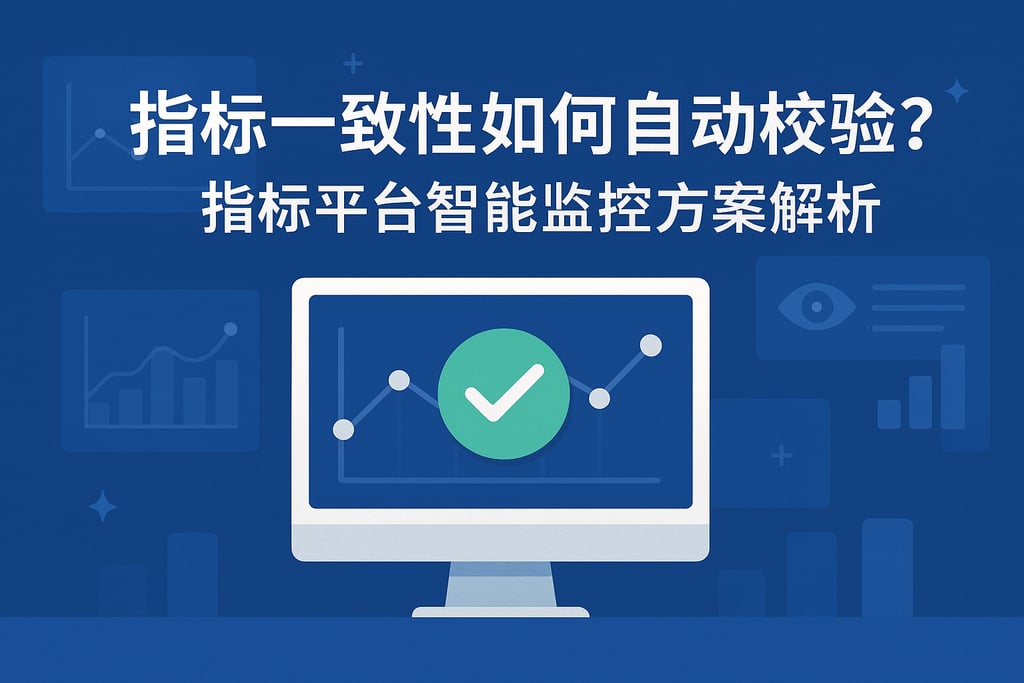 指标一致性如何自动校验？指标平台智能监控方案解析