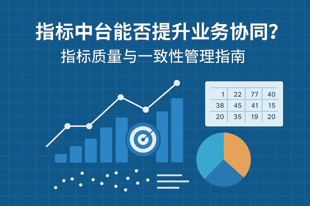 指标中台能否提升业务协同？指标质量与一致性管理指南
