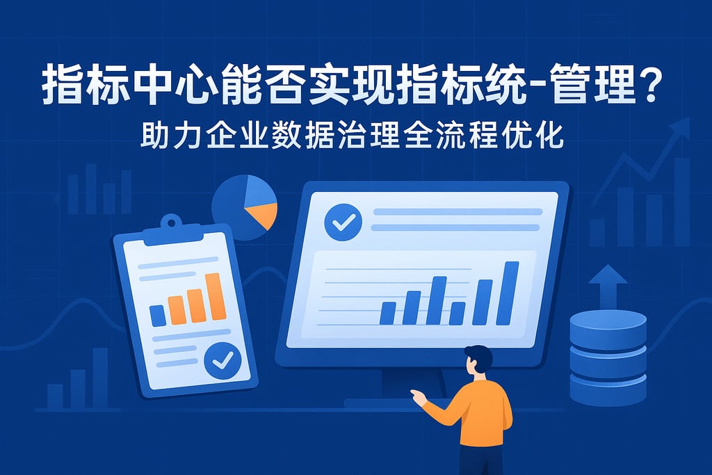 指标中心能否实现指标统一管理？助力企业数据治理全流程优化