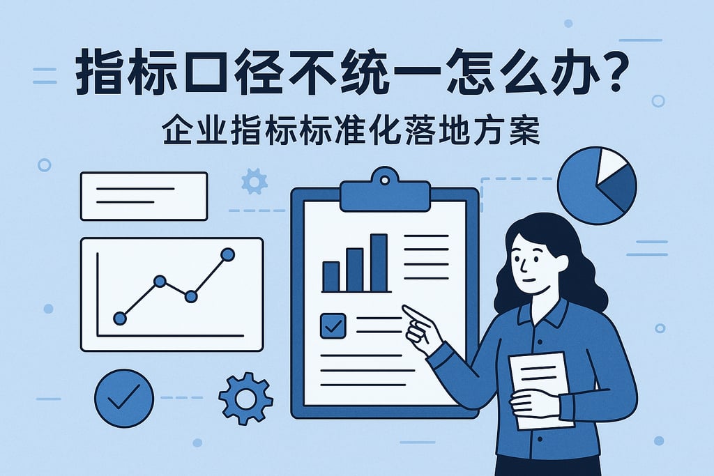指标口径不统一怎么办？企业指标标准化落地方案