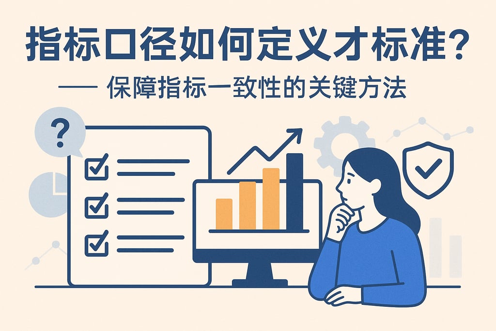 指标口径如何定义才标准？保障指标一致性的关键方法