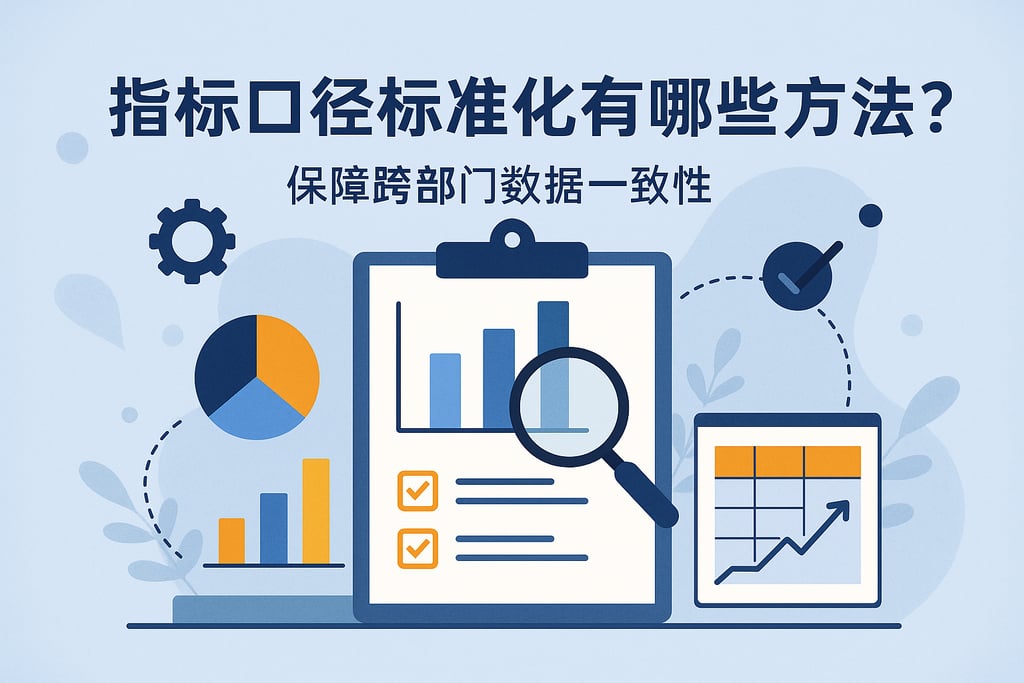指标口径标准化有哪些方法？保障跨部门数据一致性