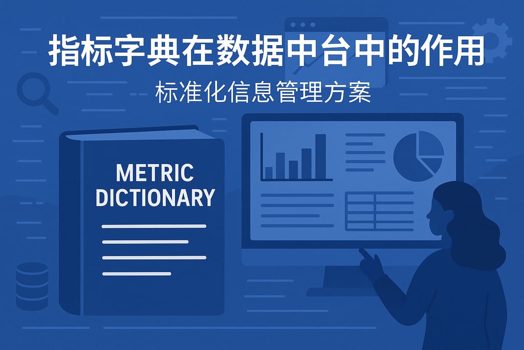指标字典在数据中台中的作用？标准化信息管理方案