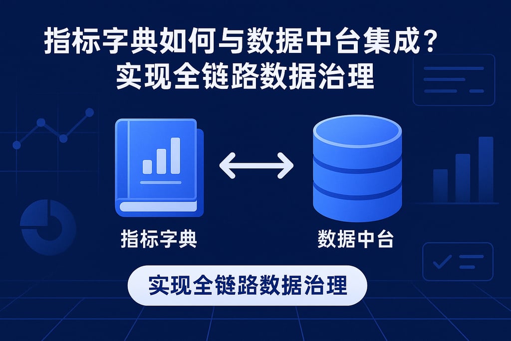 指标字典如何与数据中台集成？实现全链路数据治理