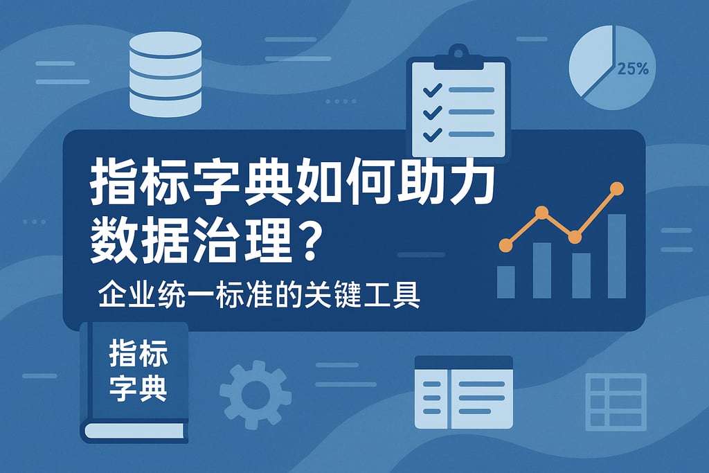 指标字典如何助力数据治理？企业统一标准的关键工具