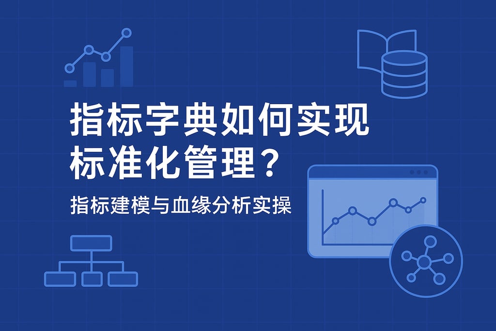 指标字典如何实现标准化管理？指标建模与血缘分析实操
