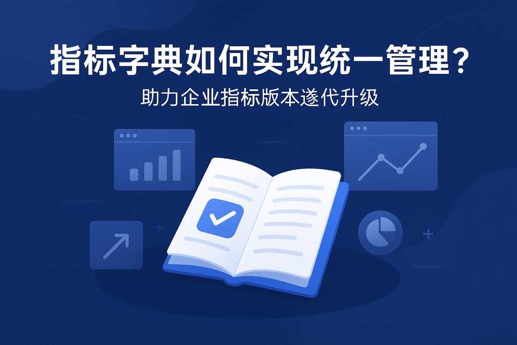 指标字典如何实现统一管理？助力企业指标版本迭代升级