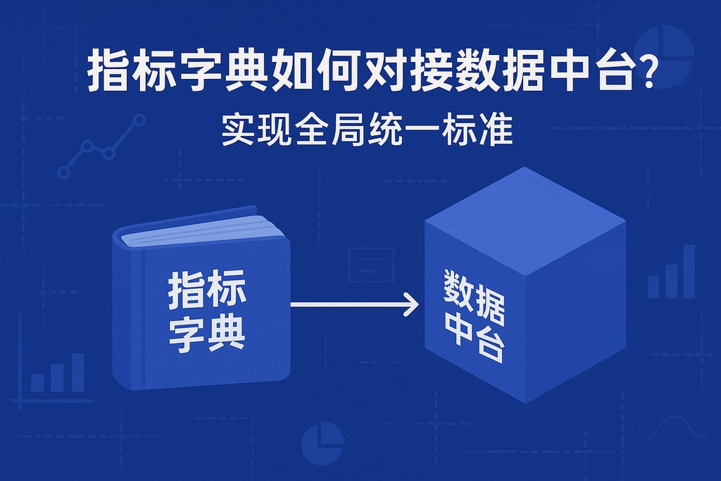指标字典如何对接数据中台？实现全局统一标准